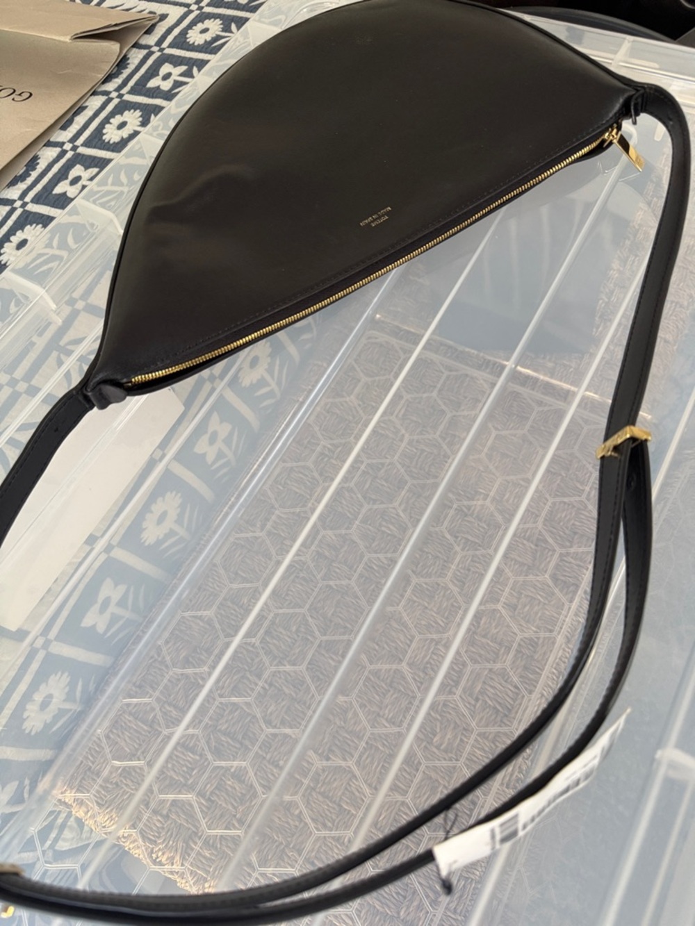 TOTEME Black Scooped Sling Bag - Picture 6 of 17